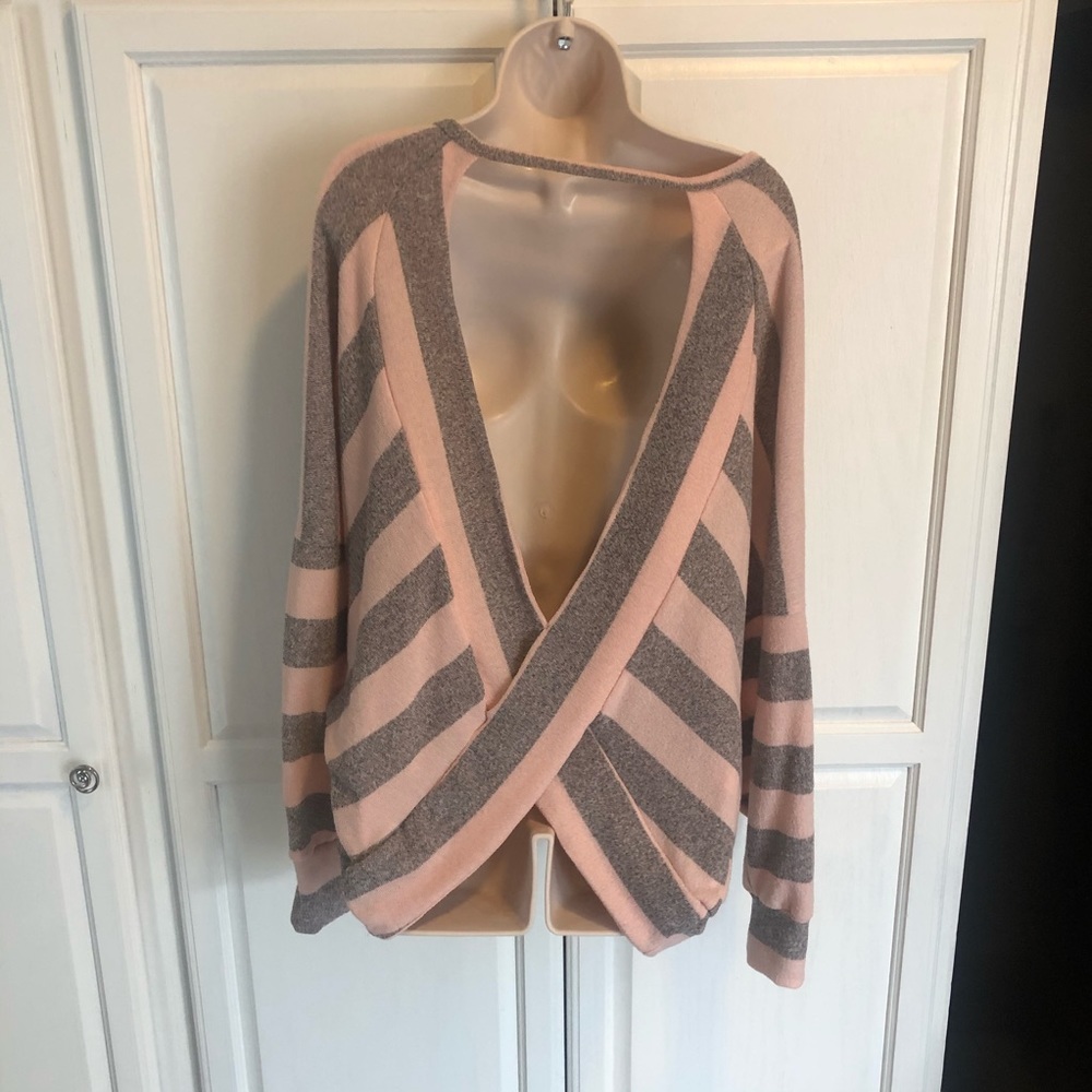 Twist back sweater